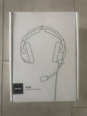 Bose 857641-t130 A30 Aviation Headset With Bluetooth U174 Coil Cable - Black Brand New