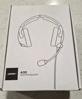 857641-t140 Bose A30 Aviation Headset With Bluetooth 6-pin Coiled Cable To G-a Adapter