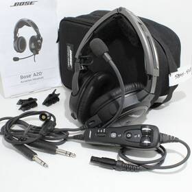 Bose 969929253927 A20 Bluetooth Aviation Headset 6 Pin Lemo Cable With Dual Ga Plug Adapter
