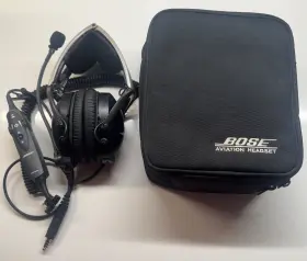 A10-x Bose A10 Noise Cancelling Aviation Headset Helicopter Military Plug - New Cord