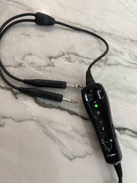 Bose A94400521 A20 Aviation Cable With Bluetooth And Dual Plug