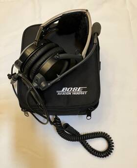 Bose Ahx-34-08 X Aviation Headset 6 Pin Lemo Plug