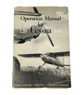 Aim-ces-120-140 Cessna 120 140 Airplane Original Operation Flight Information Owners Manual L1