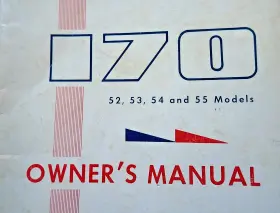 P213-13-duke-200-6.73 Cessna Aircraft 1952 53 54 And 55 Taildragger 170 Poh Owner Manual Ck List Operating Limits