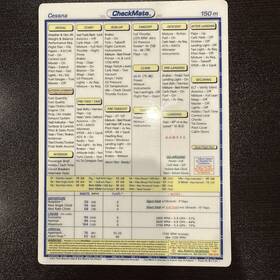 Checkmate Aviation 150-m Like New Cessna 150 Models M Checklist By