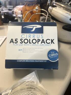 Cirrus 128585 A5 Solo Pack For Use With Aircraft Complete Breathing Equipment