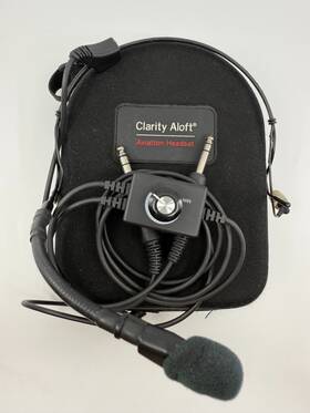 Clarity Aloft Af755 Dual Plug Electret Mic In-ear Aviation Headset Pilot