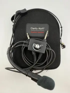 Af755 Clarity Aloft Dual Plug Electret Mic In-ear Aviation Headset Pilot