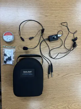 Tso-c57a Clarity Aloft Tso-c57a/58a Pro Aviation Headset - Tso Certified With Case Tested And Works