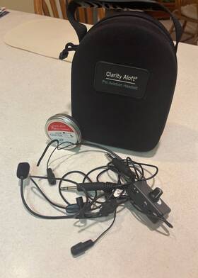 Clarity Aloft V410551 Aviation Headset - Excellent Condition Tested Works Free Shipping