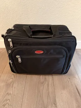 Contrail Fl410p Flight Bag Solid Ykk Zippers Holds 15 Inch Laptop And Headset