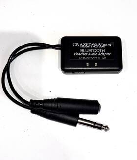 Crazed Pilot V2b1 Aviation Bluetooth Headset Audio Adapter Model