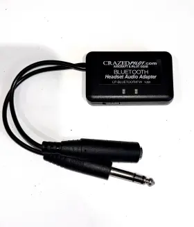 V2b1 Crazed Pilot Aviation Bluetooth Headset Audio Adapter Model