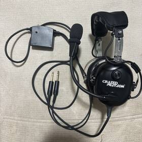 Crazedpilot 7.3876e 11 Cp-1anr Active Noise Reduction Headset For Aircraft