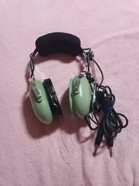 01615-0054 David Clark Headset Microphone Vintage Aviation Set Noise Cancel Wire