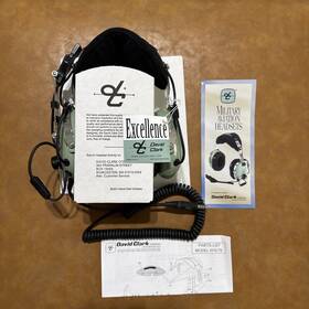 David Clark 093045933532 Model H10-76 Aviation Headset With Microphone New In Box Headphones