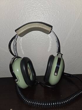 David Clark 10ba/f H10-20 Aviation Headset Noise Cancellation For Parts