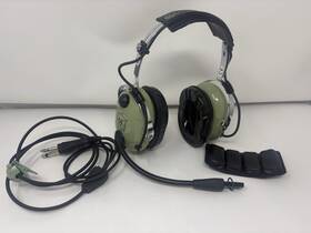 David Clark 1207g-29 Model H10-20 12507g-29 Aviation Headset With M-7a Boom Mic Tested