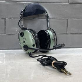 David Clark 12506g-44 H10-13s Aviation Pilot Headset Dual Plug Pn 12507g-44 Fully Working