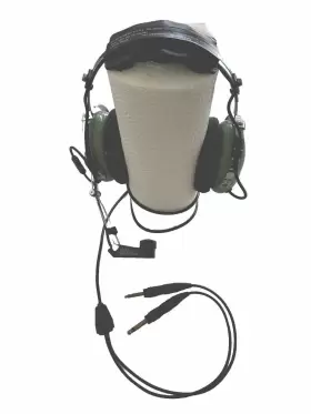 12507g-10 David Clark Model H10-30 Aviation Headset Ga/dual Plugs Green 20 Oz Lightweight