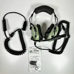 12507g-19 David Clark H10-46 Aviation Headset Microphone Noise Attenuating