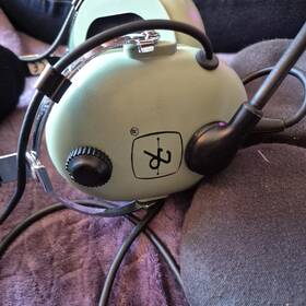 David Clark 12507g-24 Vintage Model H10-40 Pilots Aviation Headset With Mic Untested