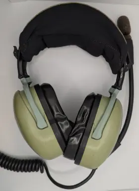 12507g-54 David Clark Model H20-10hx Pilot Aviation Headset And Xl Enc Battery Power Module