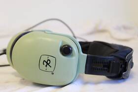 David Clark 12507g-55 Headphones With Mic Model #h20-10s P/n Works Good E-17