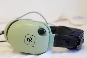 12507g-55 David Clark Headphones With Mic Model #h20-10s P/n Works Good E-17