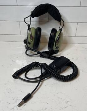 David Clark 12507g-57 H10-76 Xl Aviation Headset With Anr/enc Tested