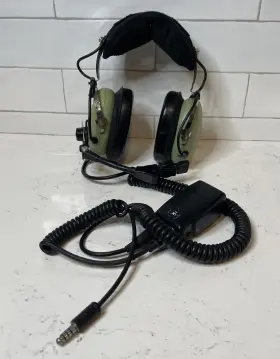 12507g-57 David Clark H10-76 Xl Aviation Headset With Anr/enc Tested