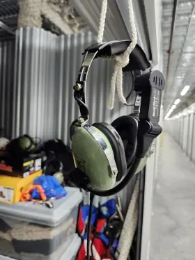 12508g-34 David Clark 2 Sets Headset H3530 With Flex Boom Mic Comms