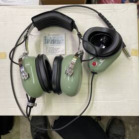 David Clark 12515g-14 H3313 Headset With Noise Shielded Dynamic Microphone Gse New 12515-14