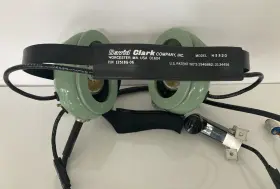 12518g-06 David Clark H3320 Pilot Headset With Dynamic Amplified Mic Untested