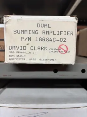 18684g-02 David Clark Amplifier New Surplus