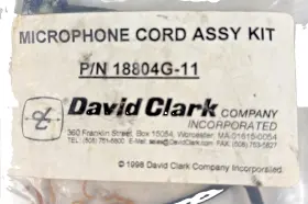 18804g-11 David Clark Microphone Cord Assembly Kit Pn