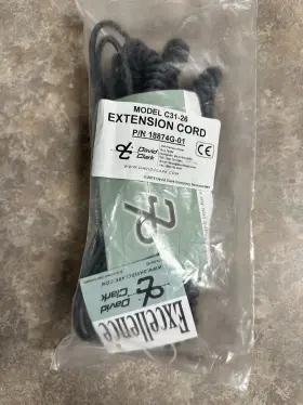 18874g-01 David Clark New Coiled Extension Cord 26 Ft. P/n C31-26 With Certs Dealer