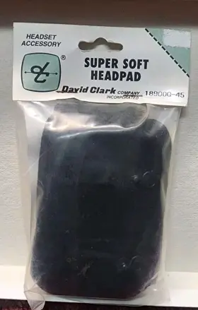 18900g-45 David Clark Super Soft Head Pad P/n Fits H10 Headset