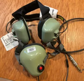 16822g-03 David Clark 19300p-54 Model H5020 Voice Powered Headset With 50 Cord