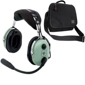 H10-13s David Clark 37213 New Stereo Passive Headset And Bag Combo