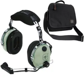 37217 David Clark New H10-30 Passive Headset And Bag Combo
