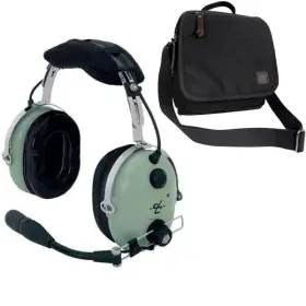 37218 David Clark New H10-60 Passive Headset And Bag Combo