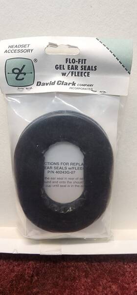 David Clark 40243g-07 Flo-fit Gel Ear Seals With Fleece P/n