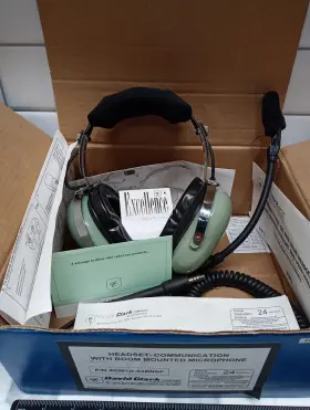 40301g-03bnsf David Clark Headset With Boom Microphone - P/n Like-new Condition