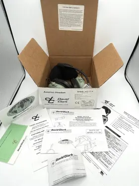 40411g-02 David Clark Aviation Headset Model H10-13 H Helicopter P/n Untested