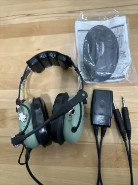 40411g-06 David Clark Model H10-13x Enc Aviation Headset - Ga/dual Plug Anr