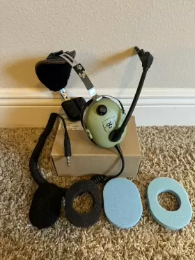 40523g-01 David Clark Uav Single Ear Headset Microphone M-87 Dynamic Mic Used