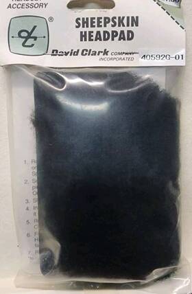 David Clark 40592g-01 Sheepskin Head Pad P/n For H10 Series Headsets