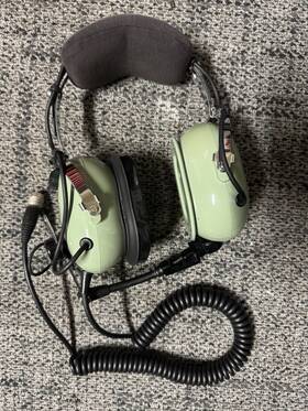 David Clark 40600g-02 Aviation Headset H10-13xp Panel Mount Anr Cushion Removed