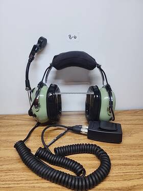 David Clark 40614g-05 Aviation Headset Model H10-66xl